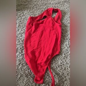 Small/Medium red body suit